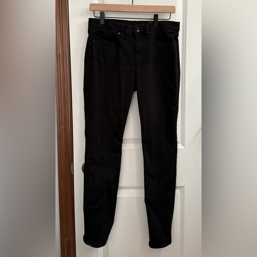 Rag & Bone Cate Mid Rise Skinny Black Jeans Size 29